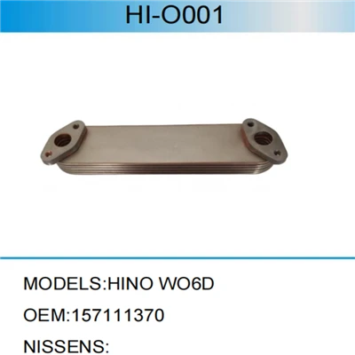 HINO için 157111370 Motor Yağı Soğutucusu